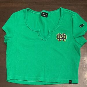 Notre Dame Green Crop Top by Hype
